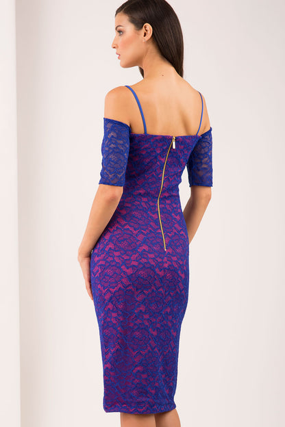Pink and Cobalt Lace