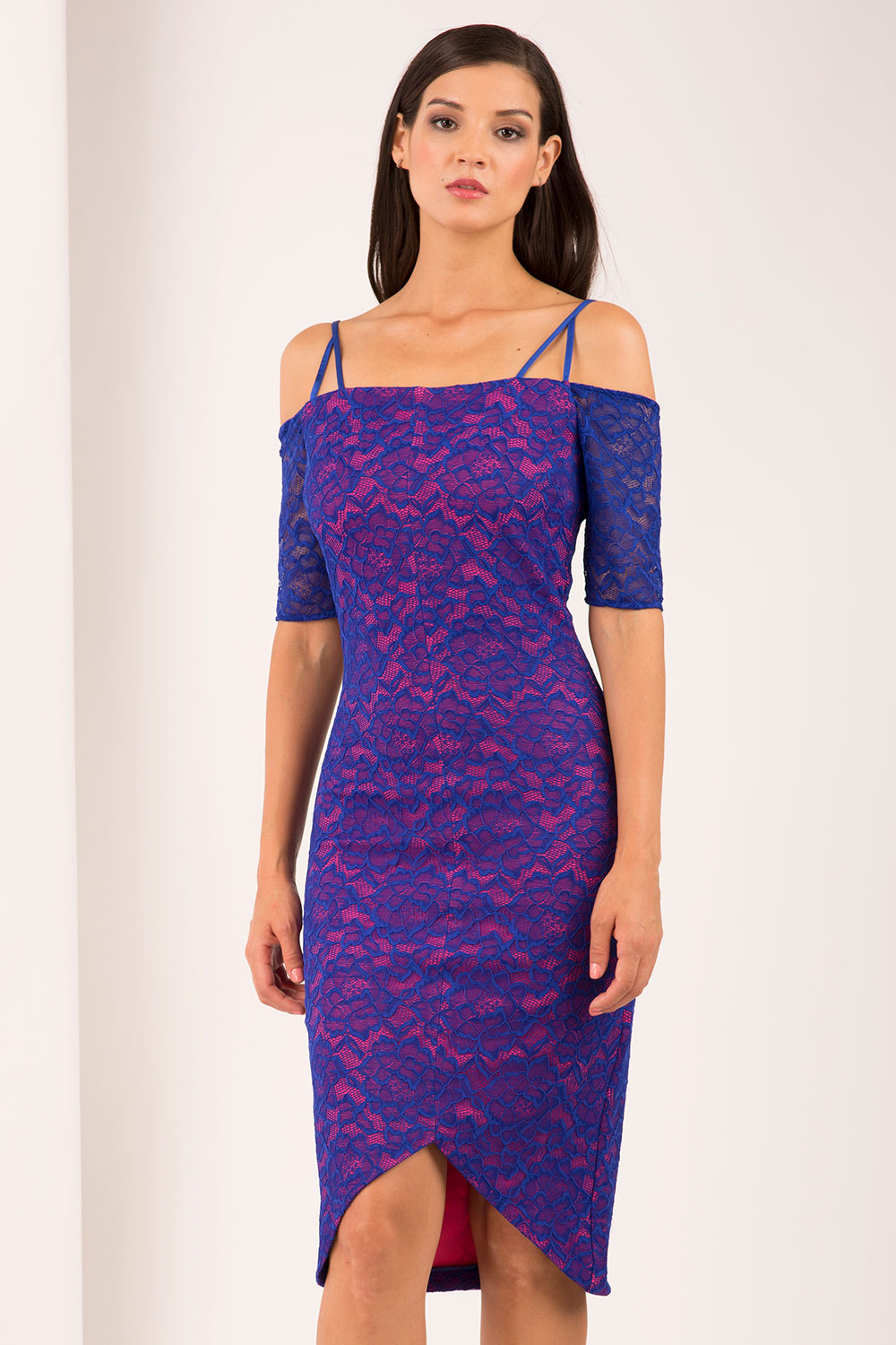 Pink and Cobalt Lace