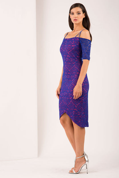 Pink and Cobalt Lace