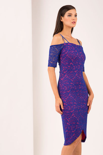 Pink and Cobalt Lace
