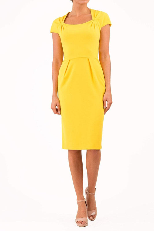 Amal_clooney_yellow_dress_royal_wedding_pencil_dress