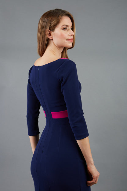 Navy & Magenta Haze