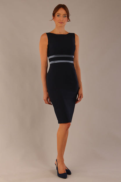 (Navy Blue - Blue Satin)