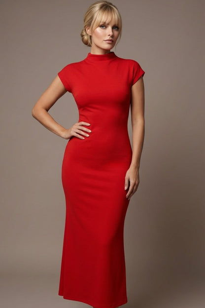 Kaden High Neck Midaxi Dress