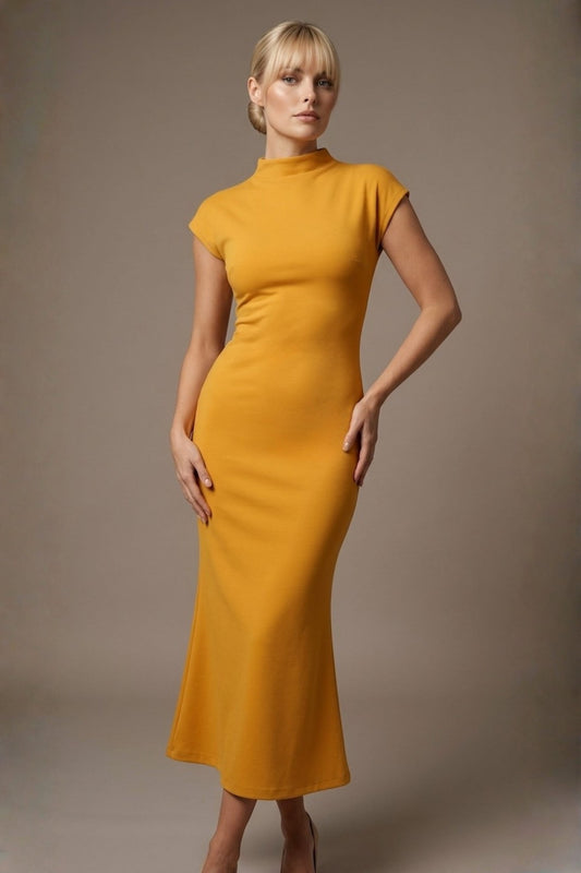 Kaden High Neck Midaxi Dress