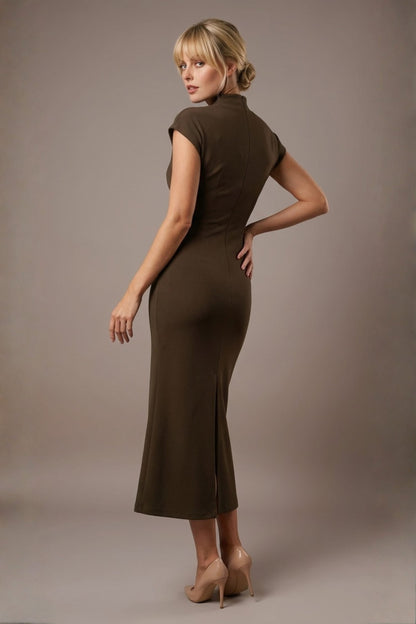 Kaden High Neck Midaxi Dress