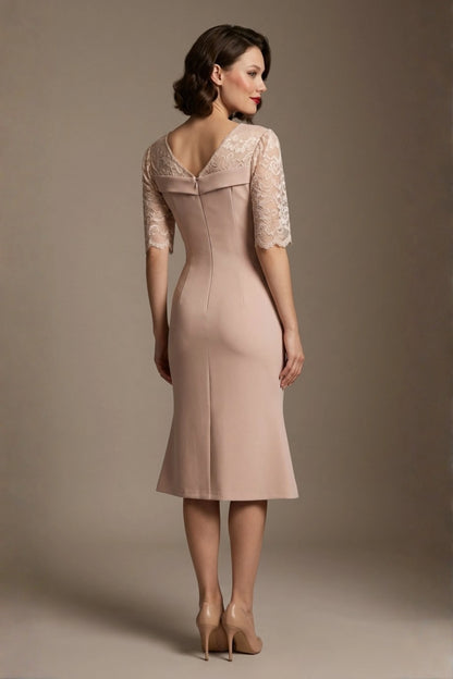 Francesca Lace Fluted Dress