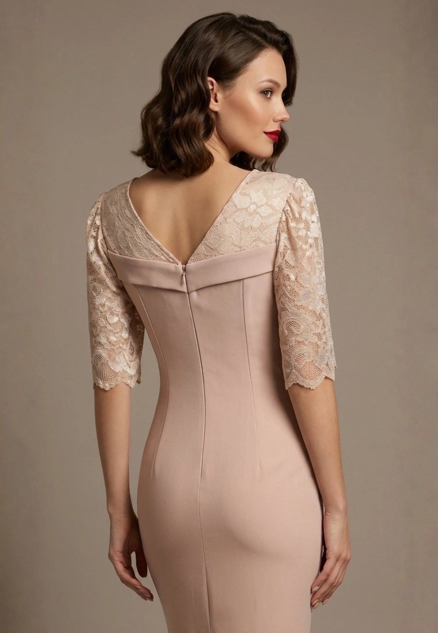 Francesca Lace Fluted Dress