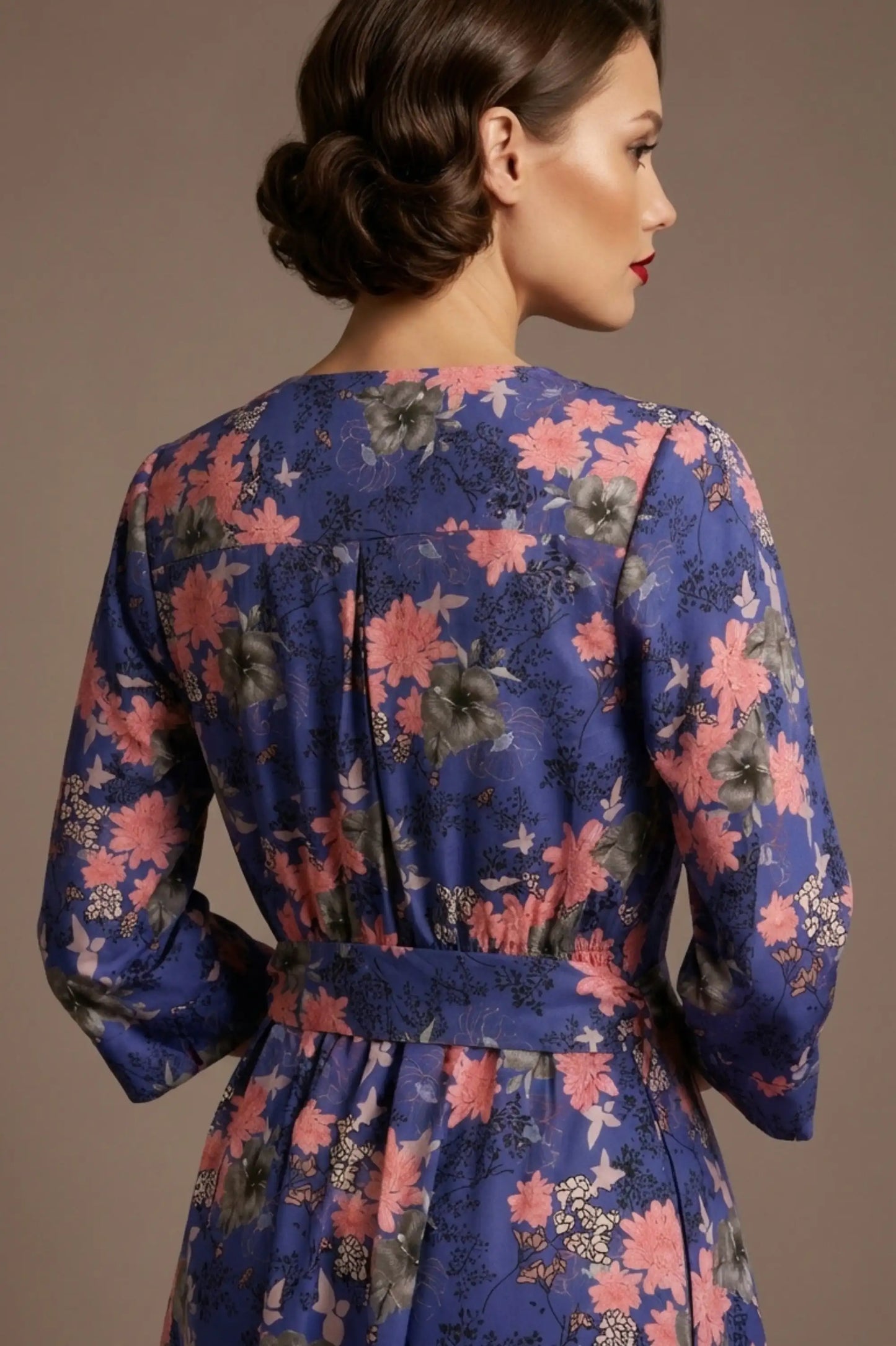 Zuleika Vintage Floral Cotton Sateen Dress