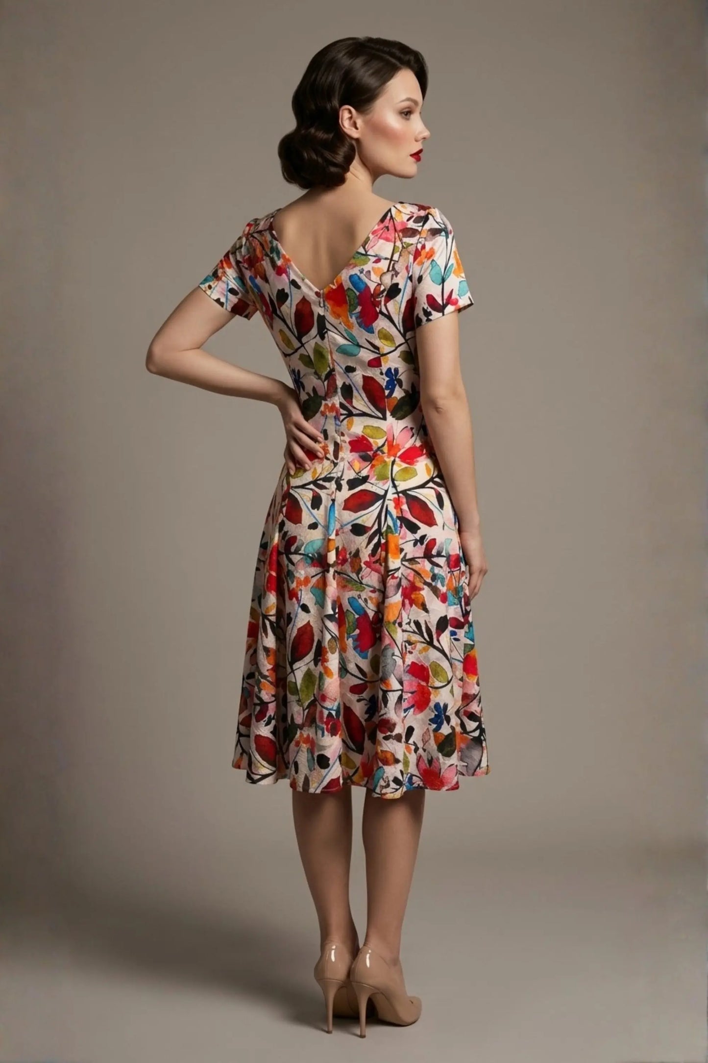 Valia Silk Touch A-Line Dress