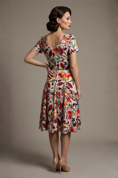 Valia Silk Touch A-Line Dress