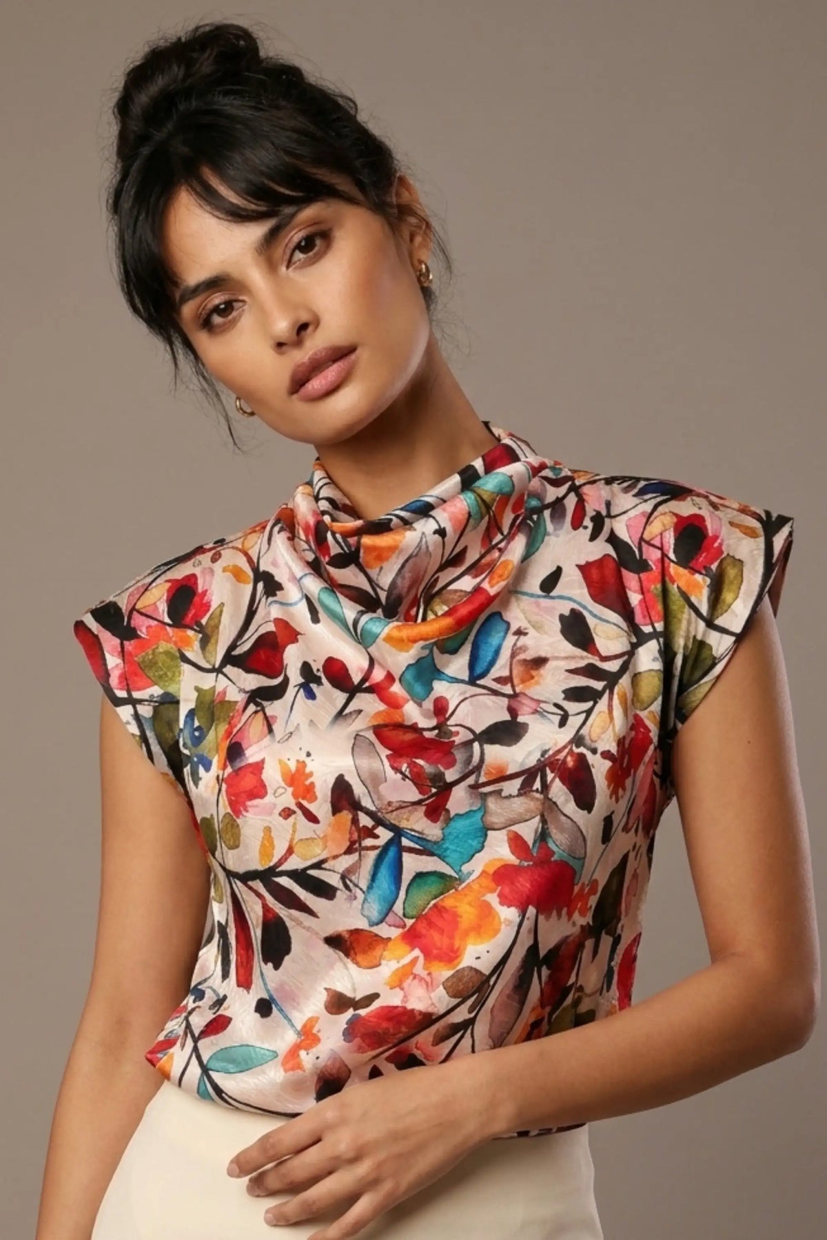 Arundel Cowl Neck & Swing Skirt Co-ord