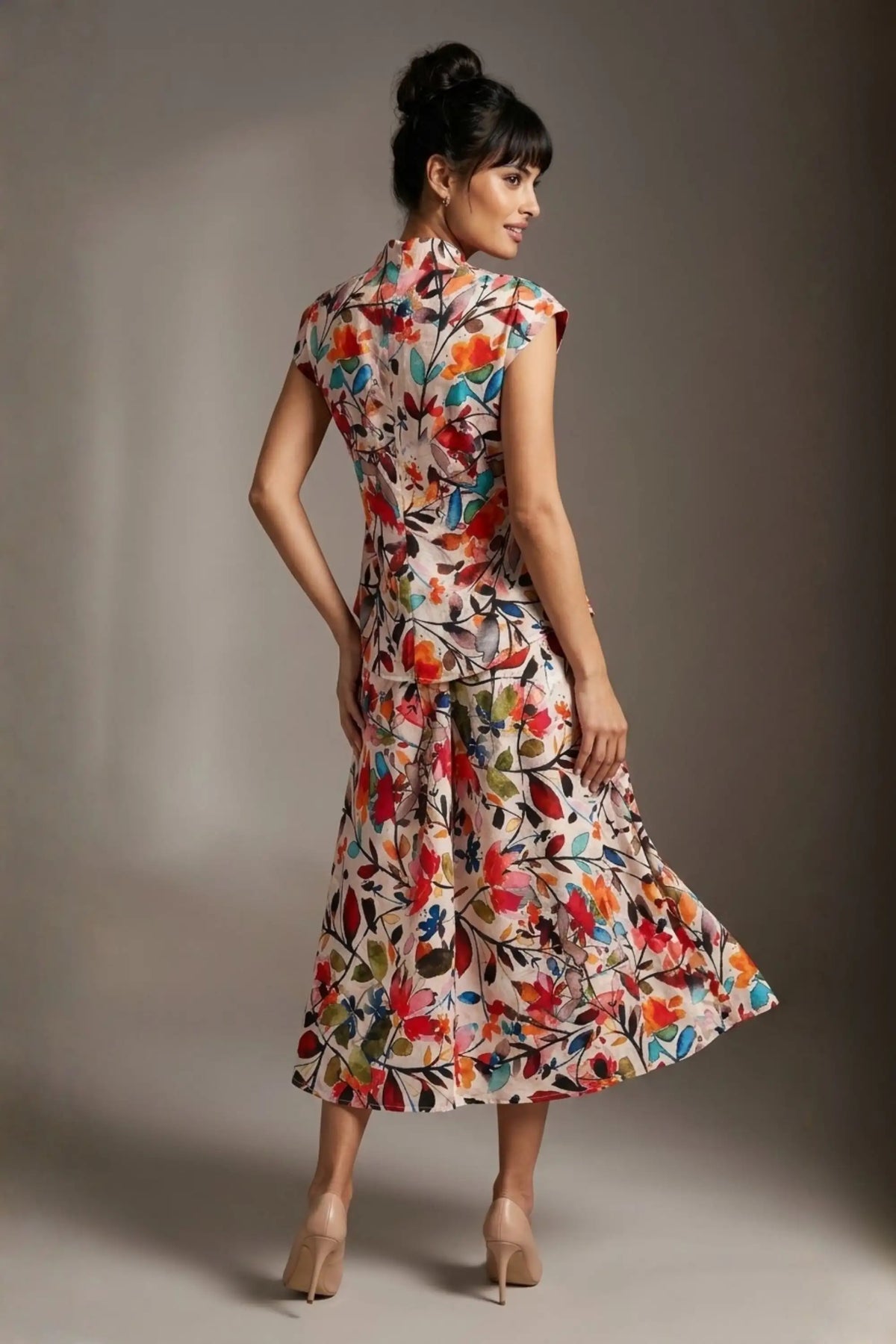 Arundel Cowl Neck & Swing Skirt Co-ord