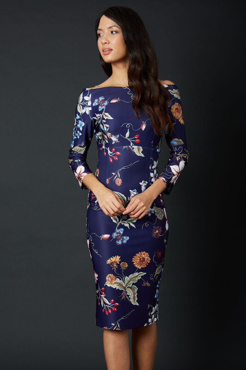 Wildflower and navy