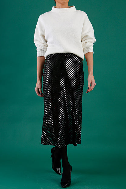 Starlet Stretch Sequin Midi Skirt