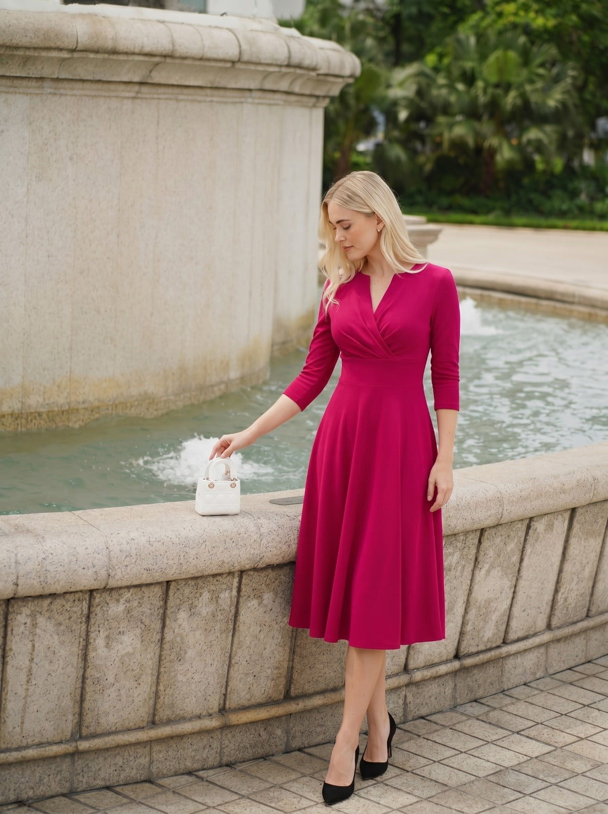 January Sleeved Swing Dress